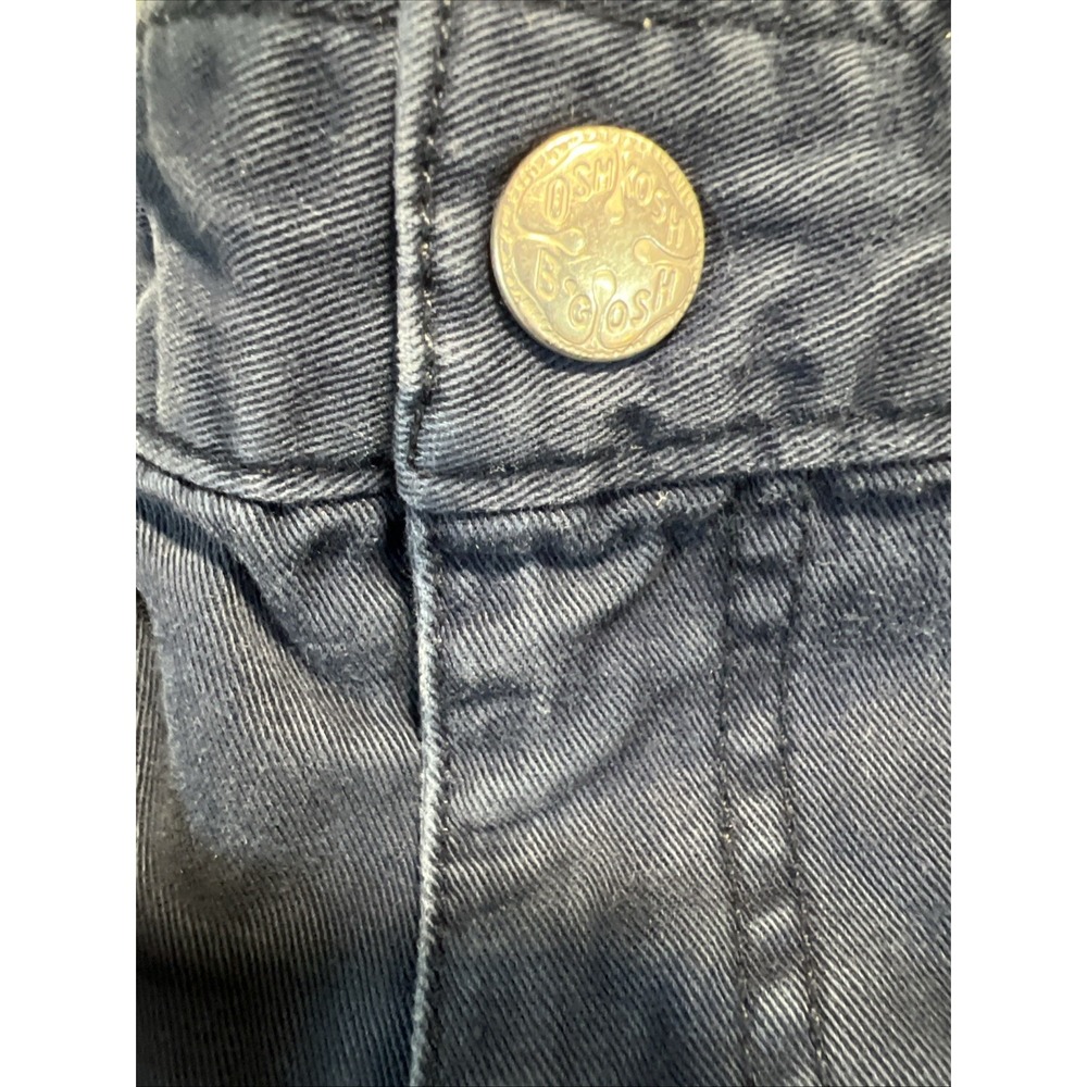 Vintage Y2K OshKosh B'gosh Navy Blue Cargo Shorts - OKB Est. 95 Patch - Size 6 Y - Picture 4 of 7